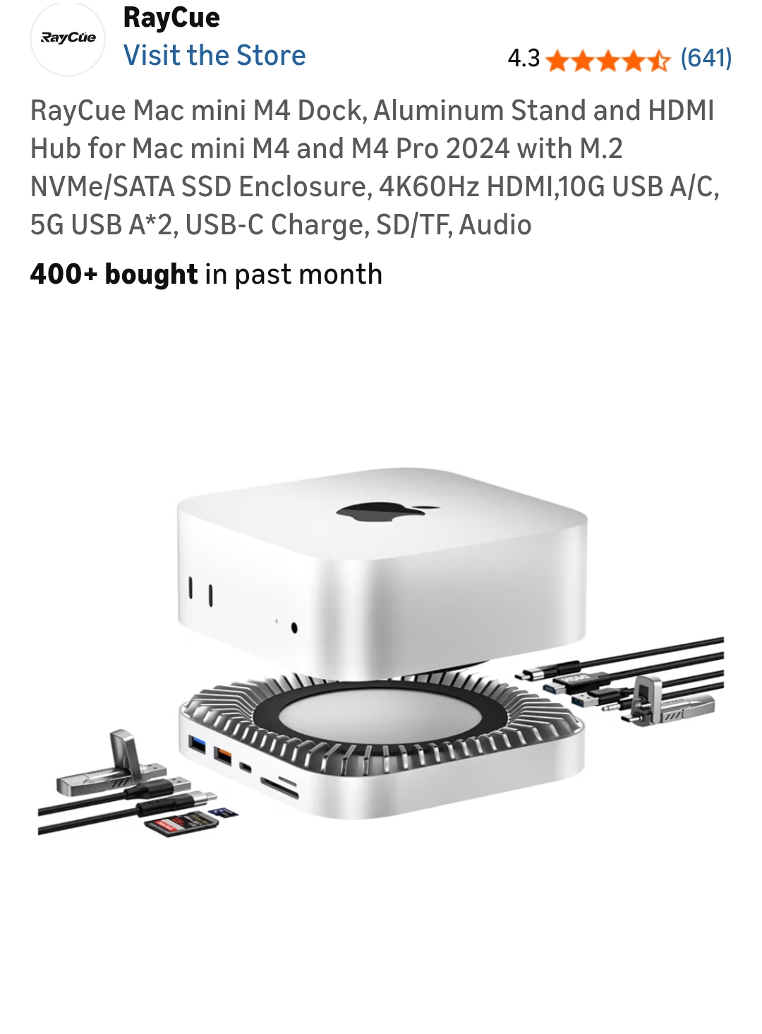 Mac Mini M4 Dock