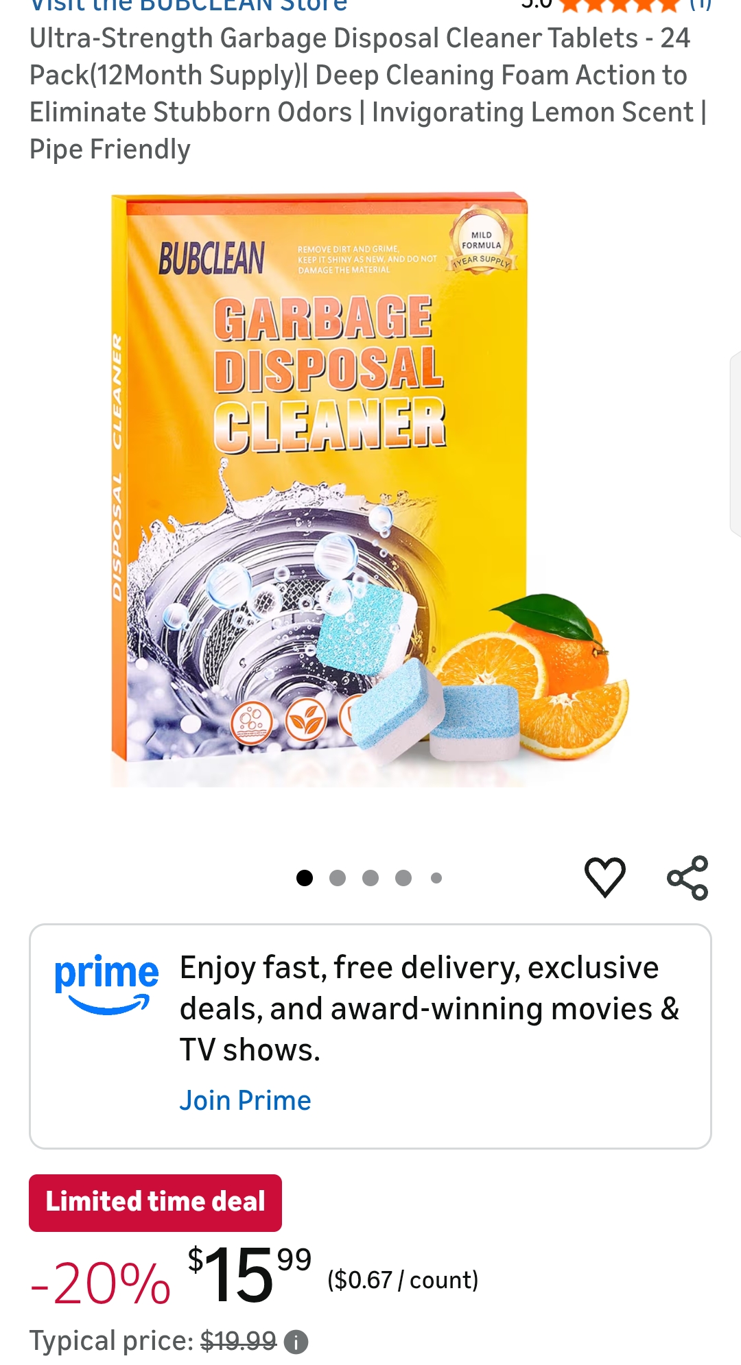 BUBCLEAN Garbage Disposal Cleaner