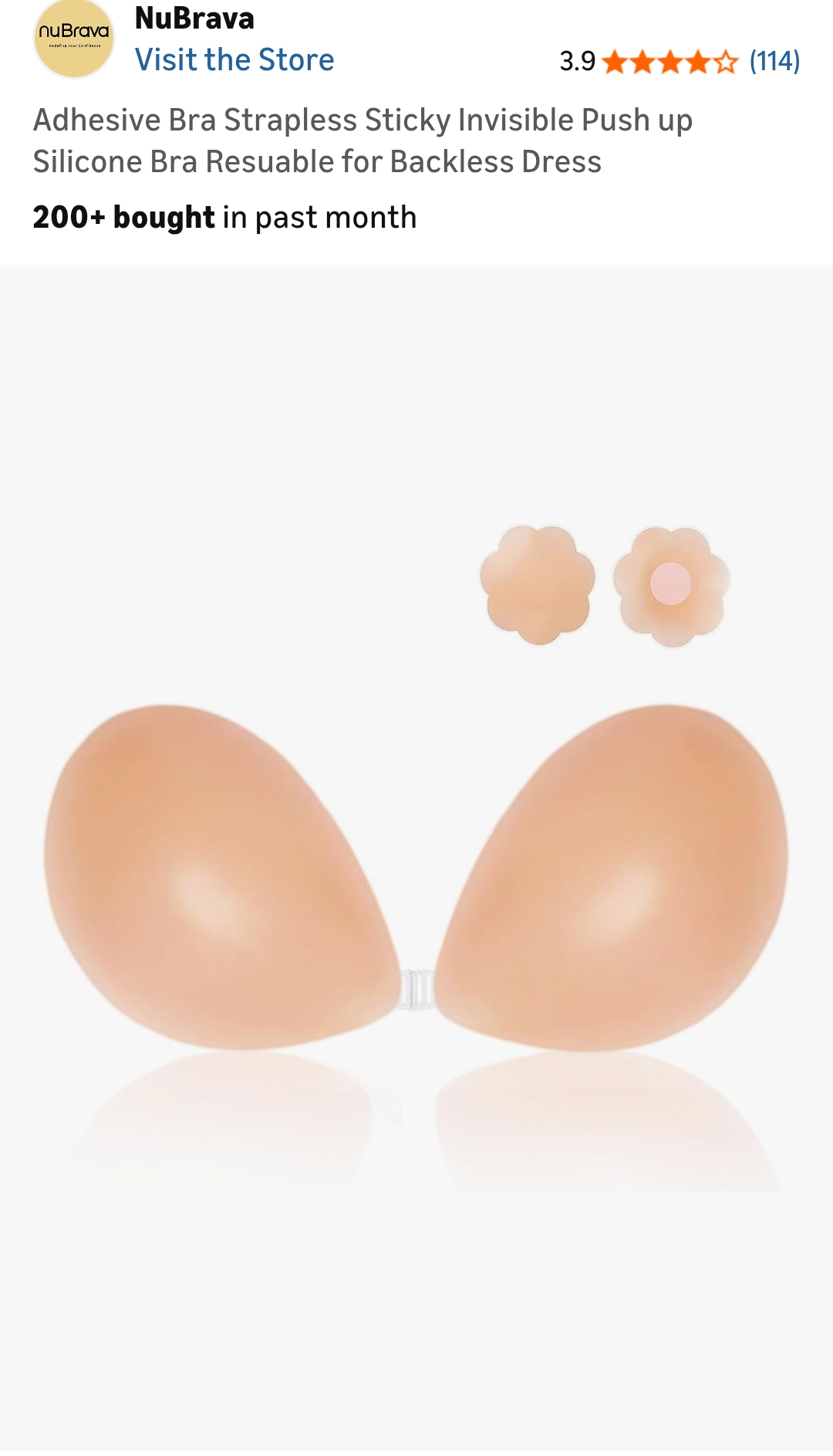 sticky bra push up