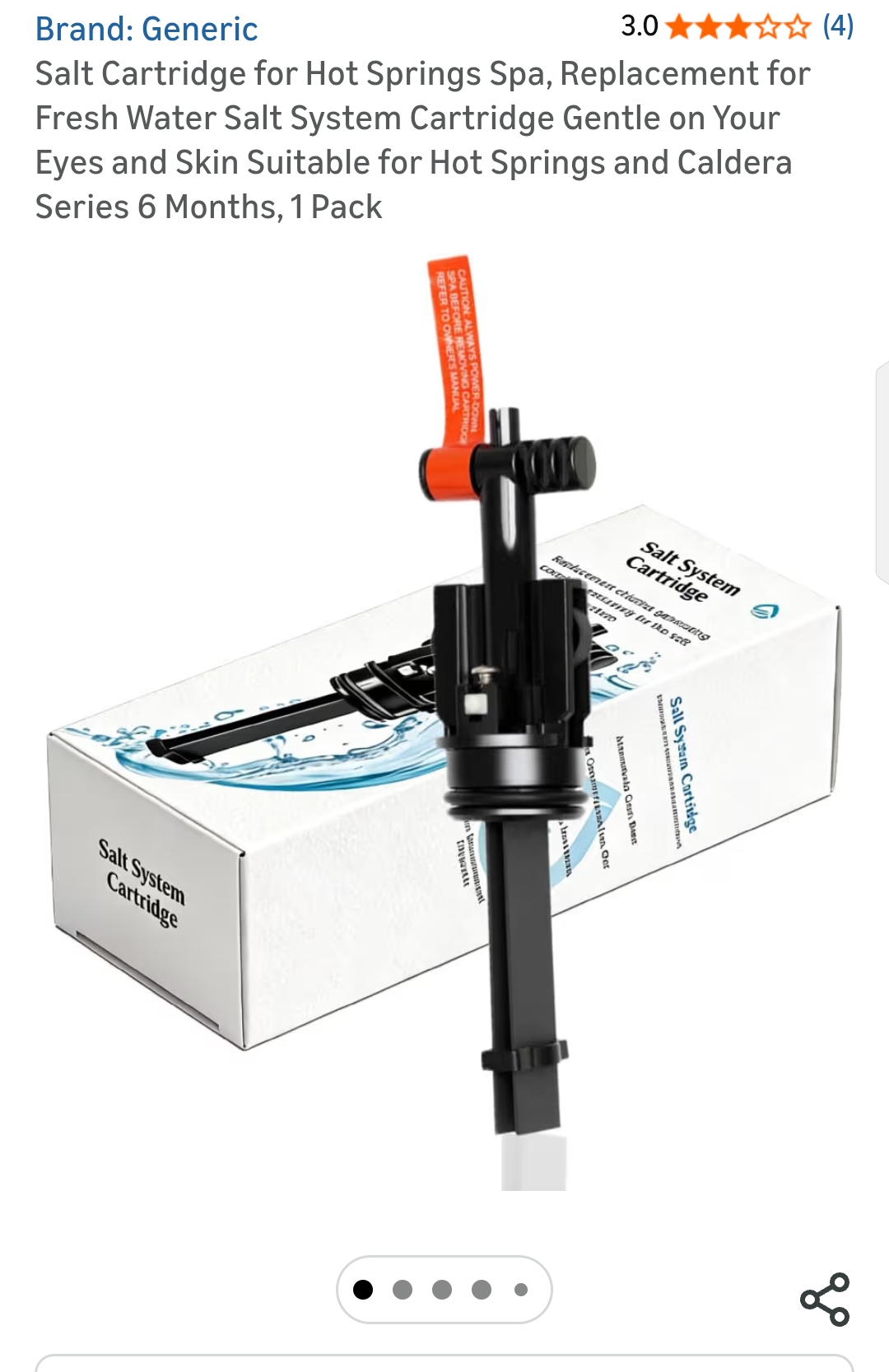 Salt Cartridge for Hot Springs Spa