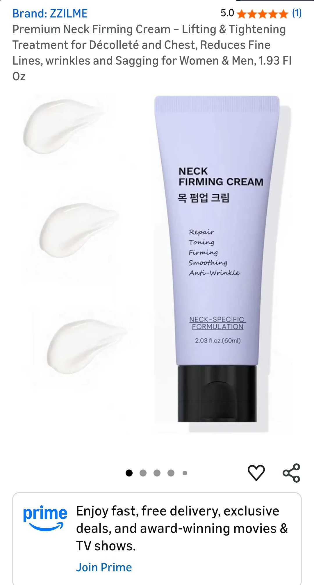 Premium Neck Firming Cream
