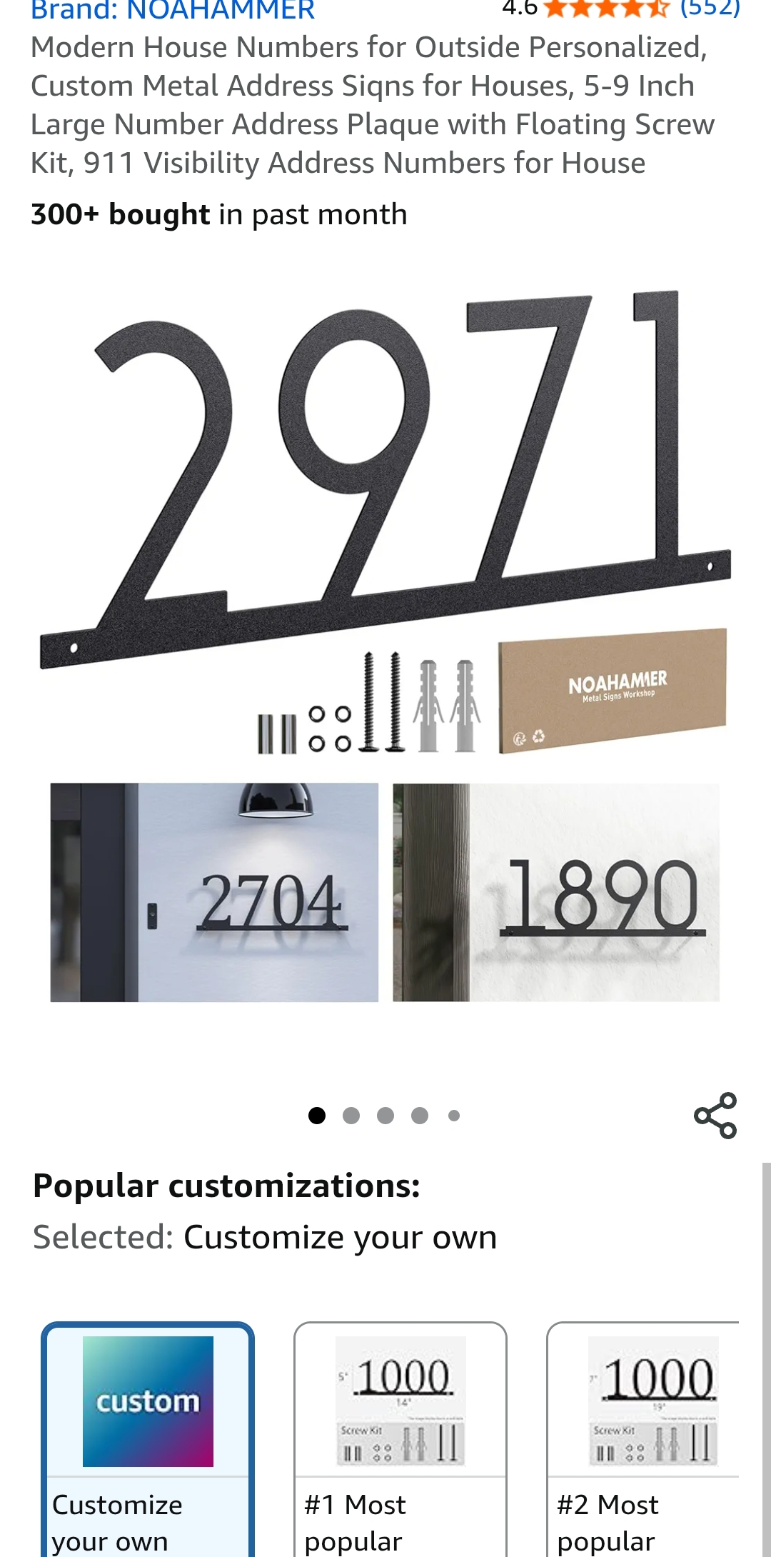 house numbers for outside