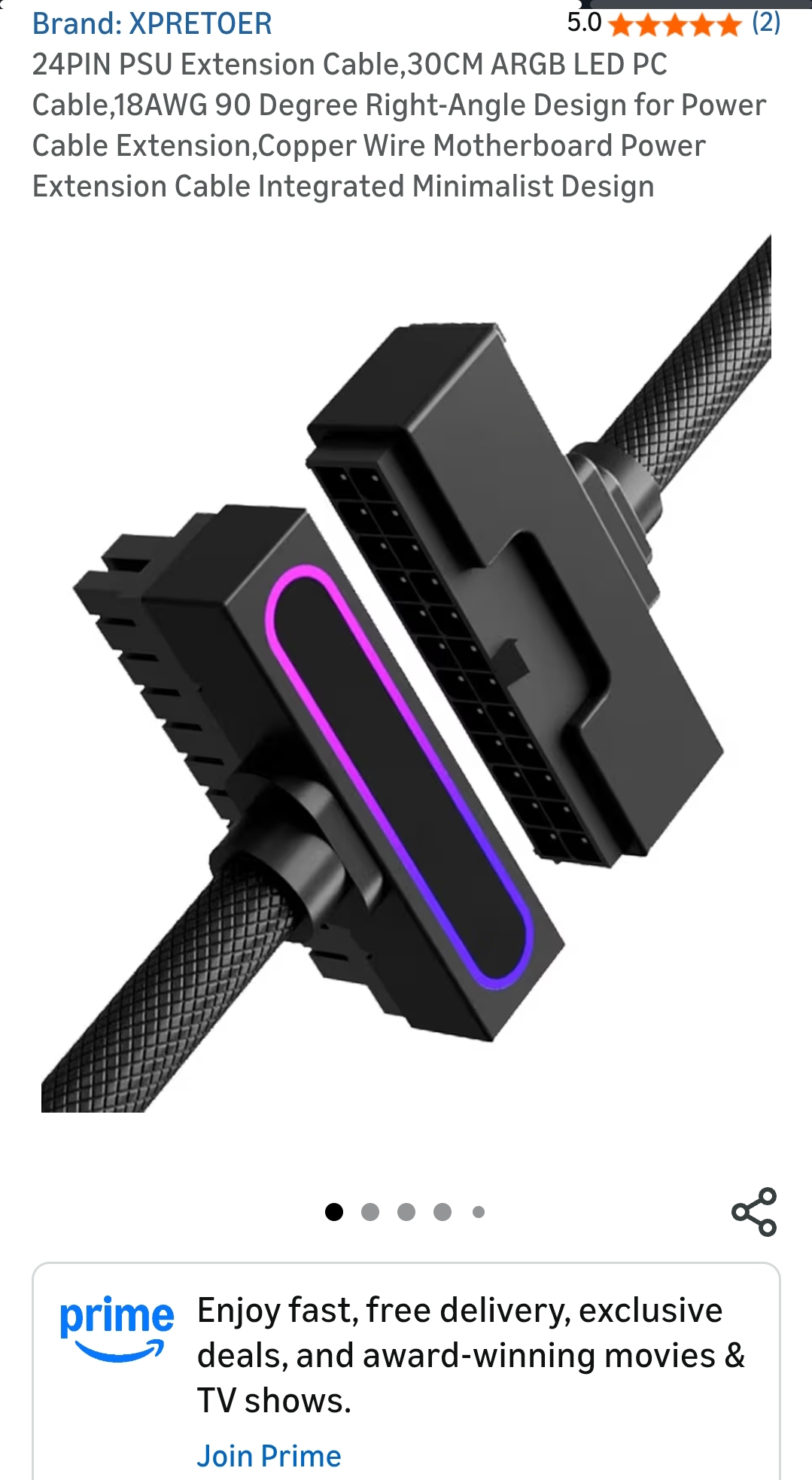 24PIN PSU Extension Cable