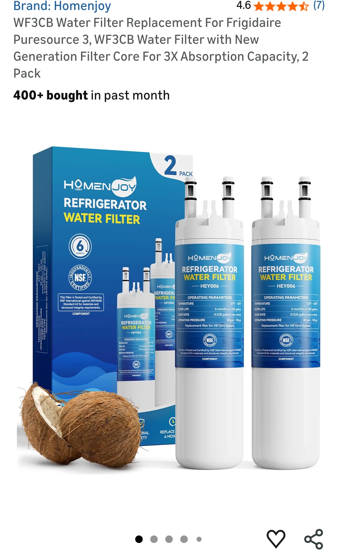 frigidaire water filter replacement