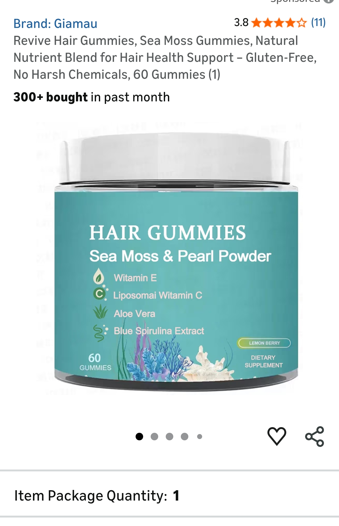 Giamau Revive Hair Gummies