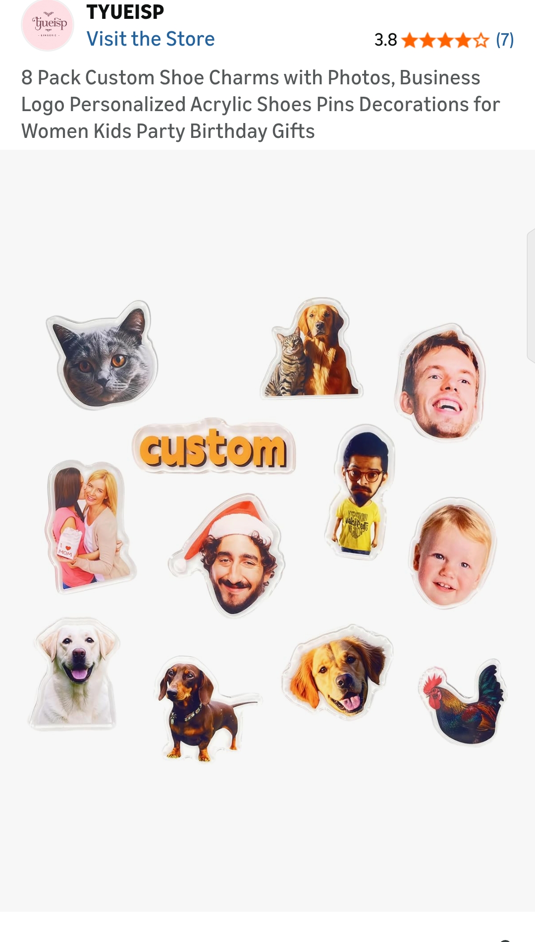 custom acrylic charms