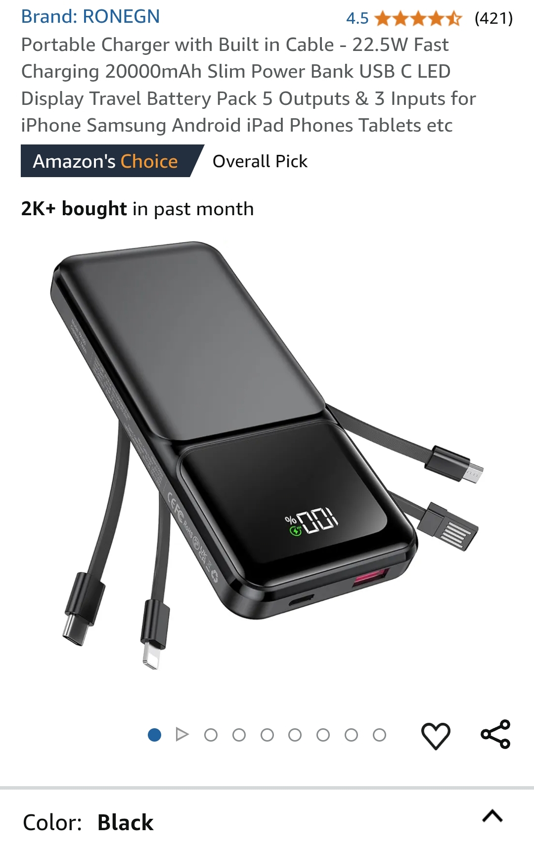 portable charger power bank