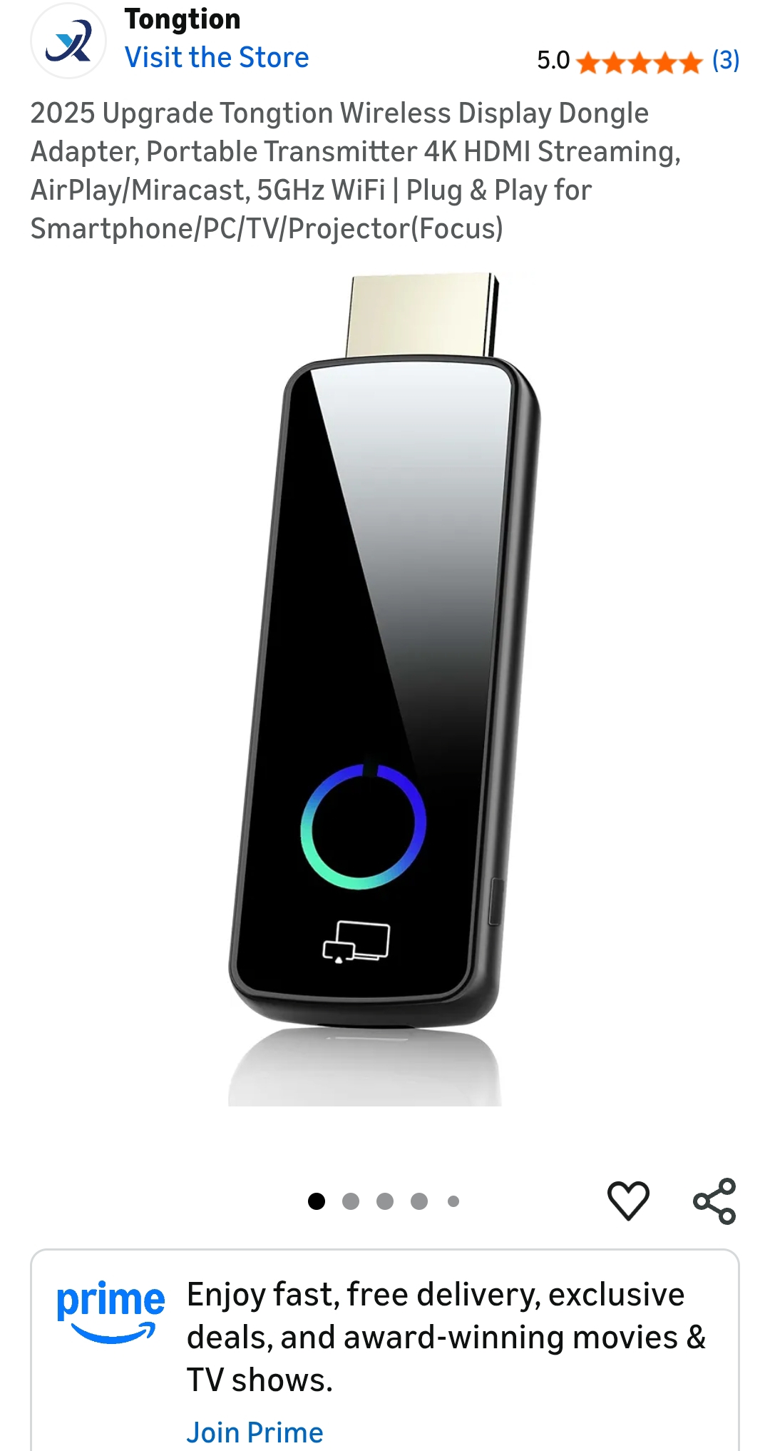 Wireless Display Dongle Adapter