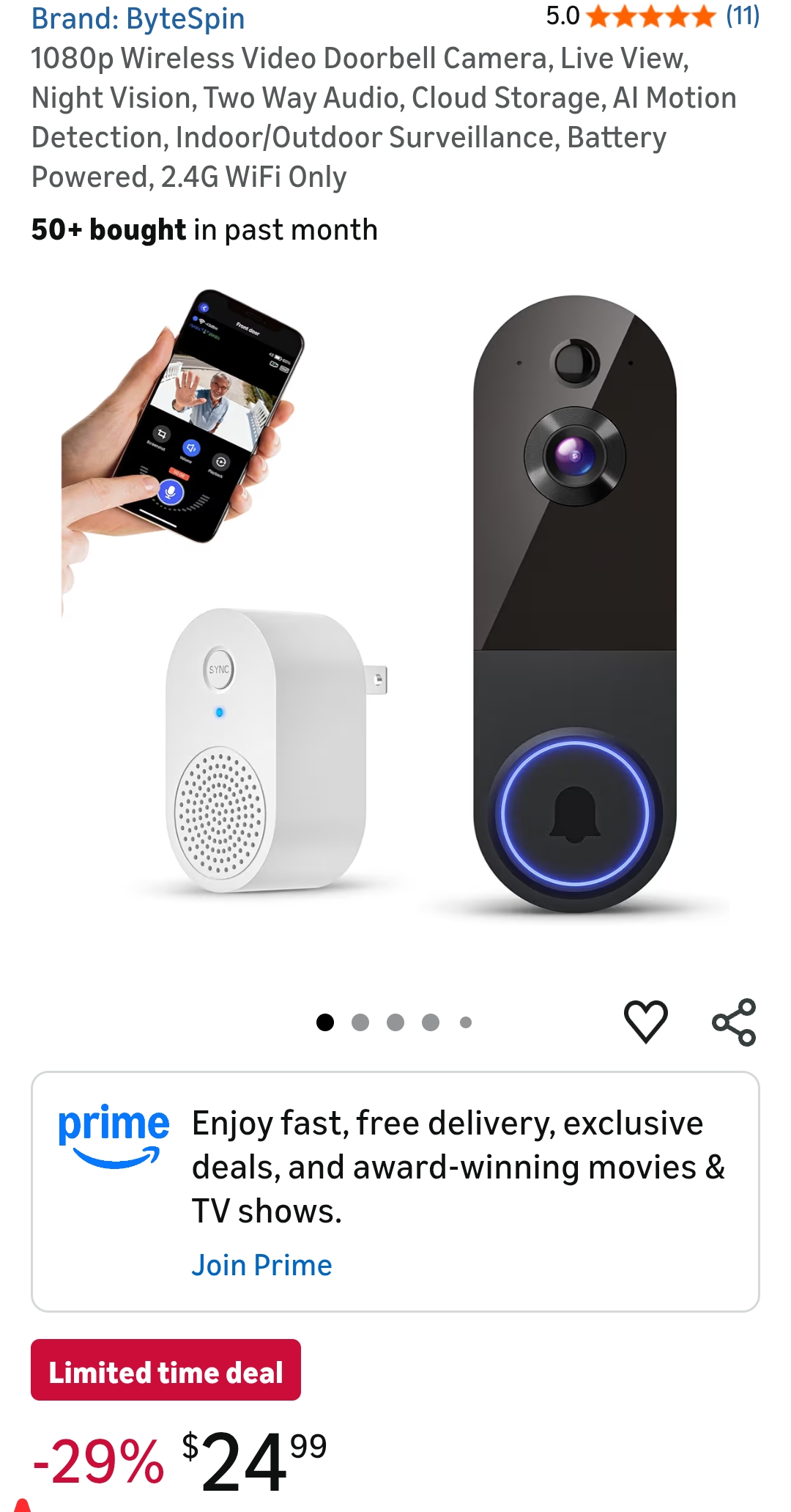 ByteSpin doorbell camera
