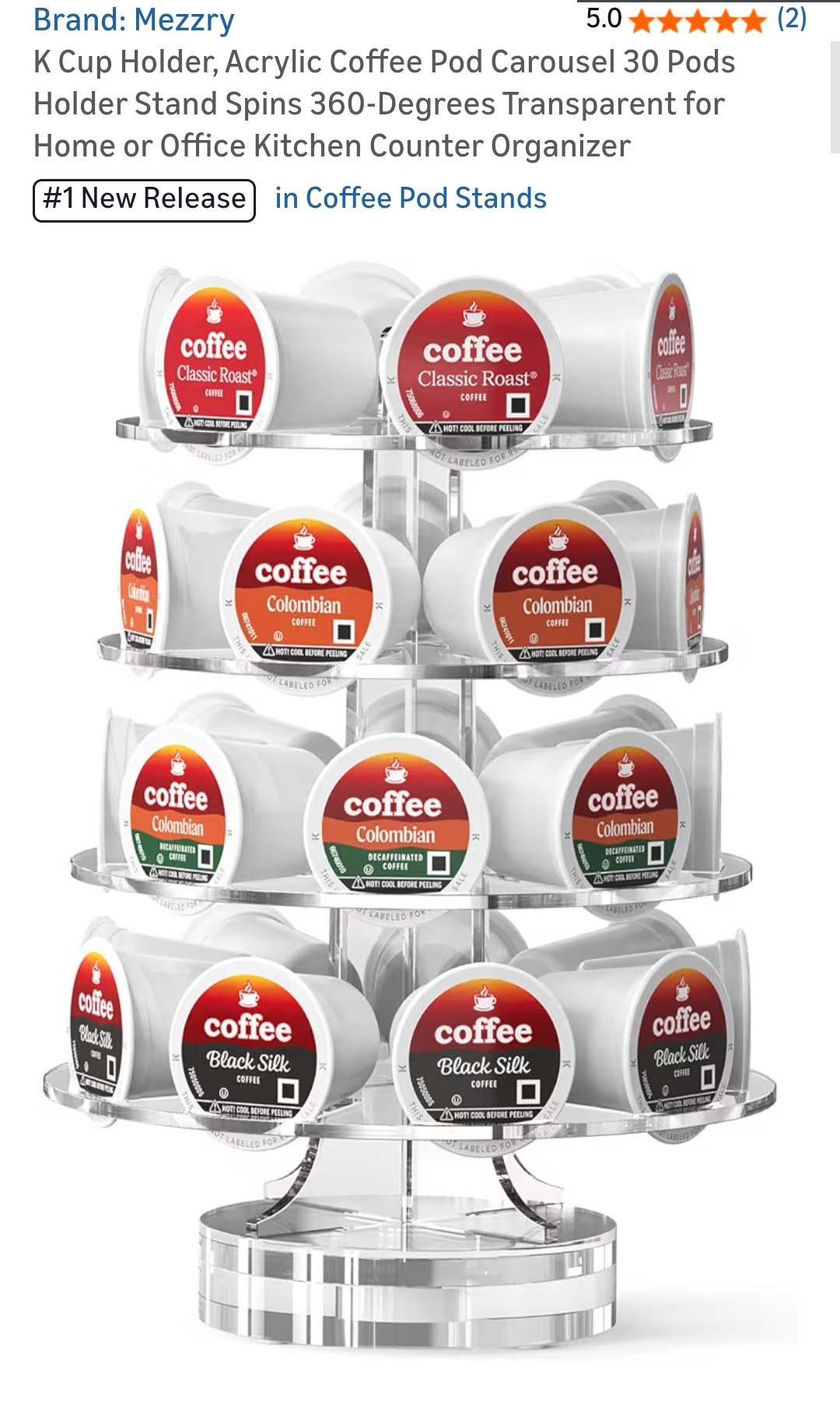 k cup holder acrylic