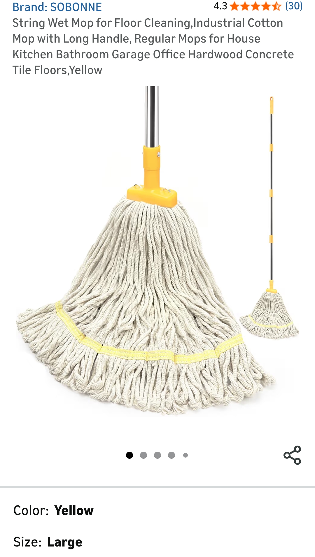 "string mops for floor cleaning "
