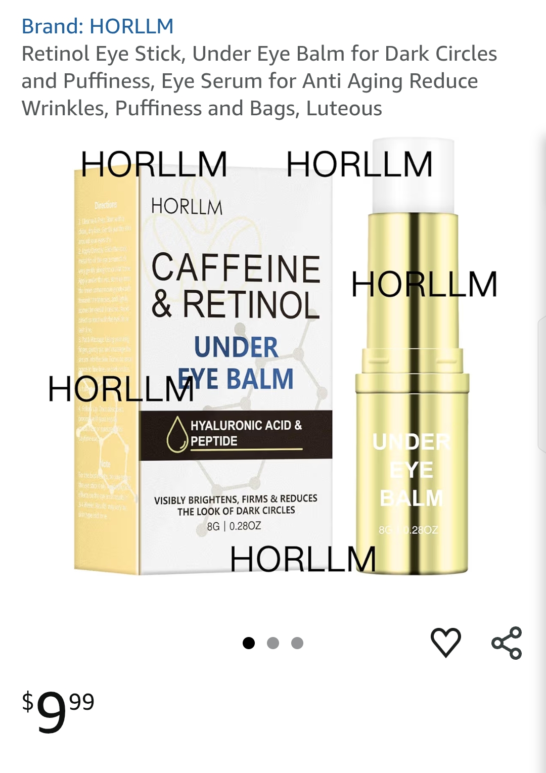 Retinol Eye Stick, Under