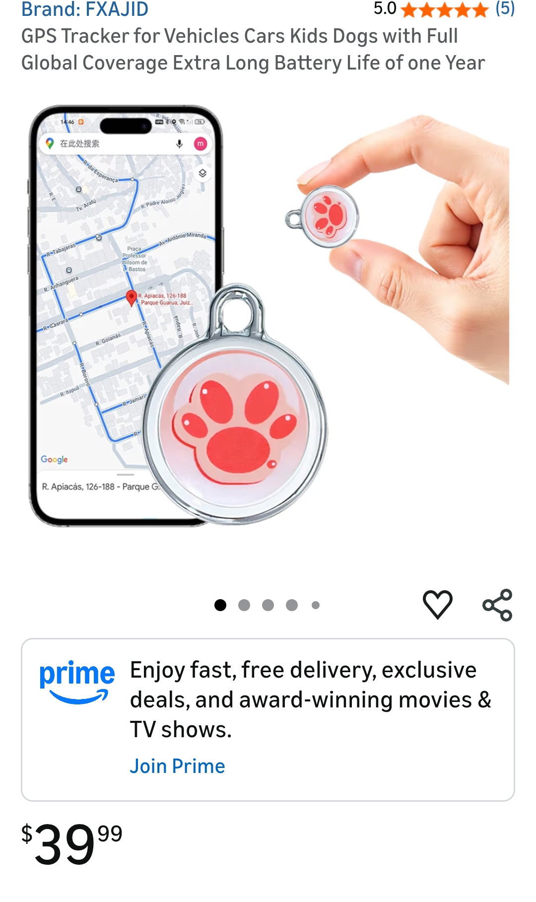 FXAJID gps tracker