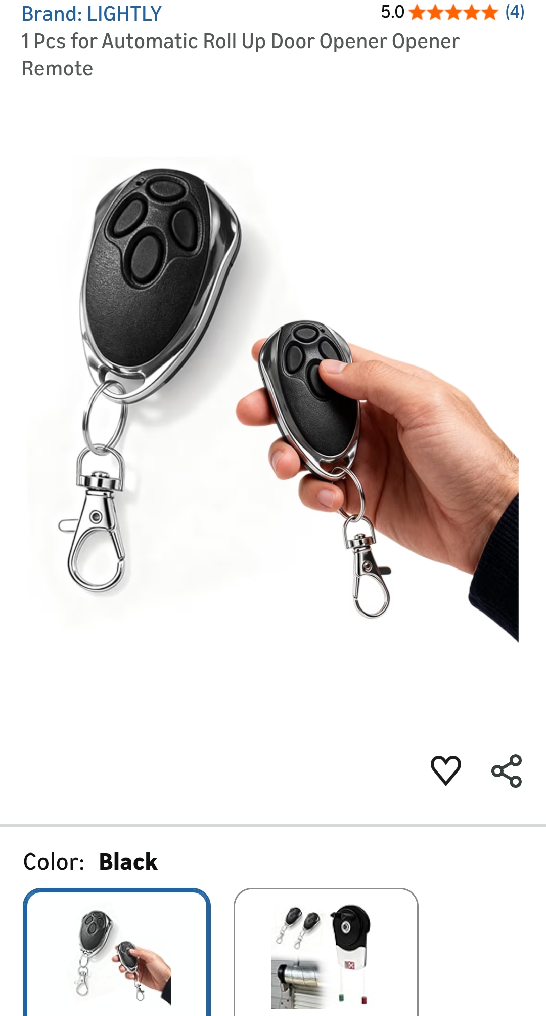 1 Pcs for Automatic Roll Up Door Opener Opener Remote