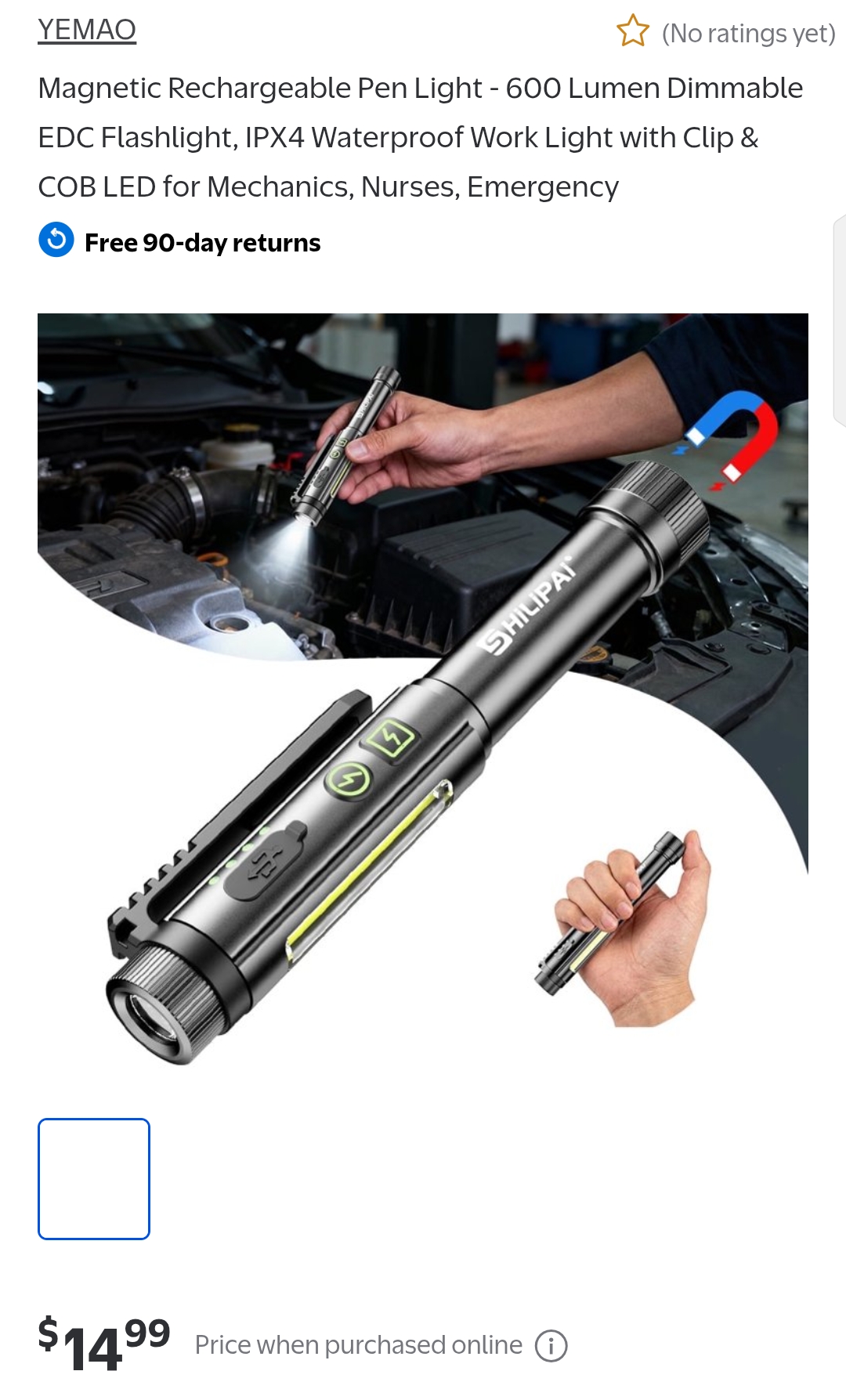 pen flashlight