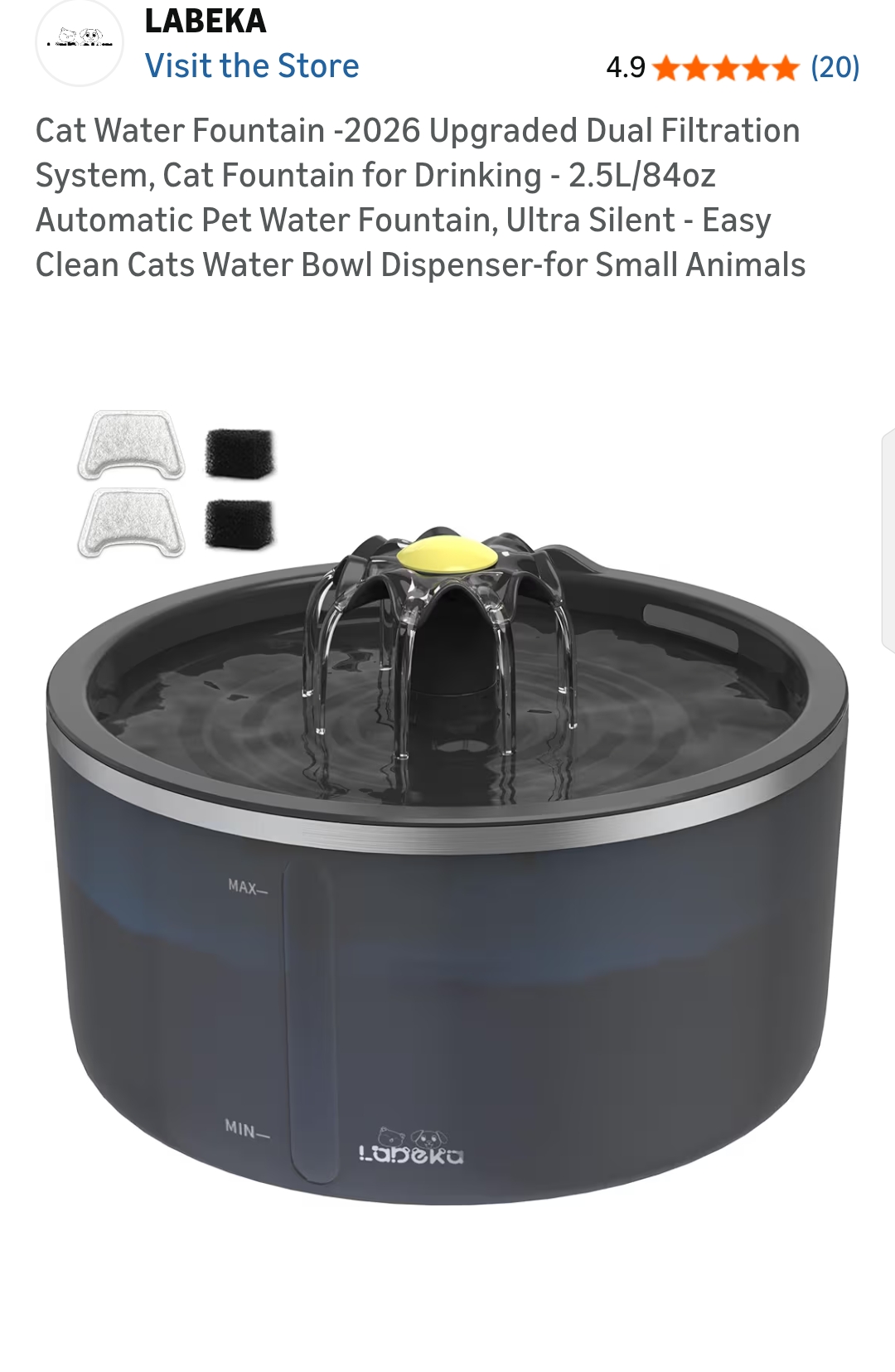 cat water fountain