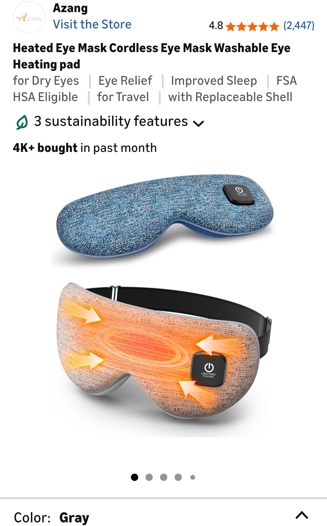 Heye mask for travel