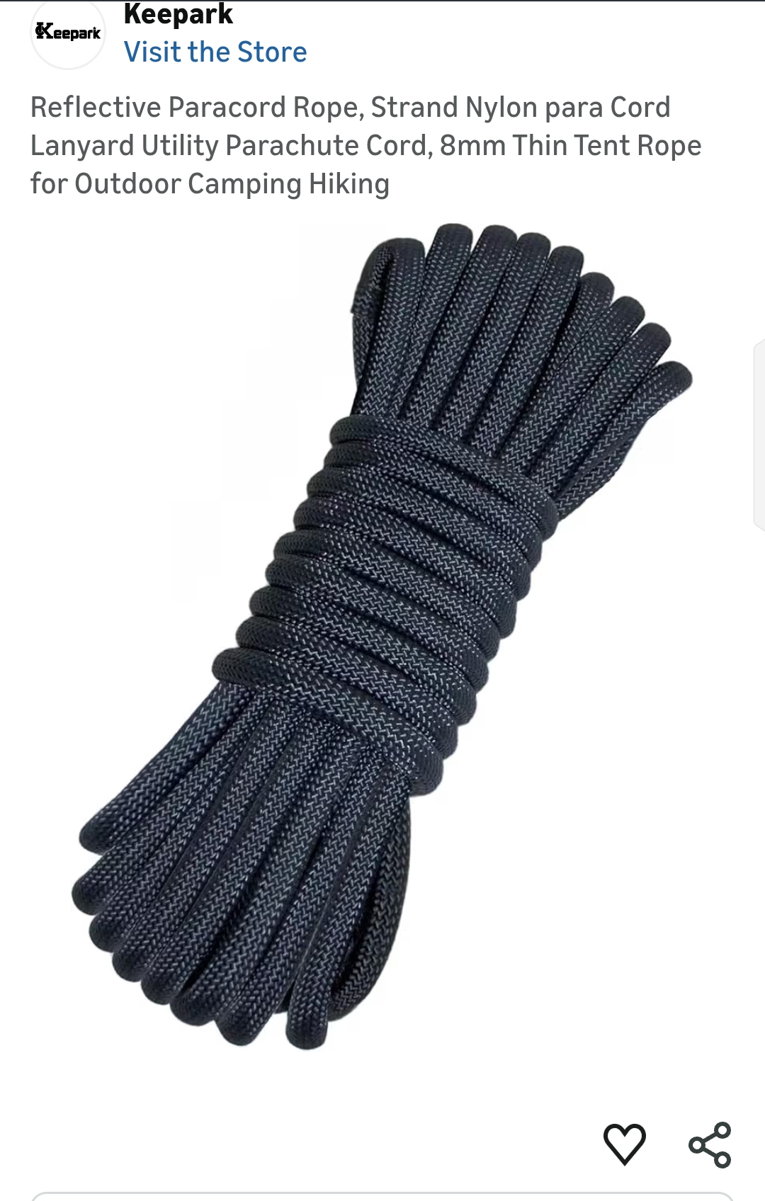 Reflective Paracord Rope,