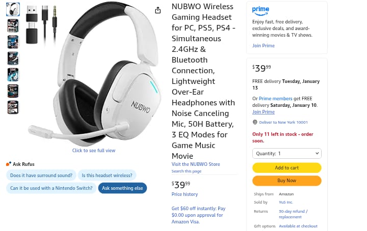 ps5 headset wireless