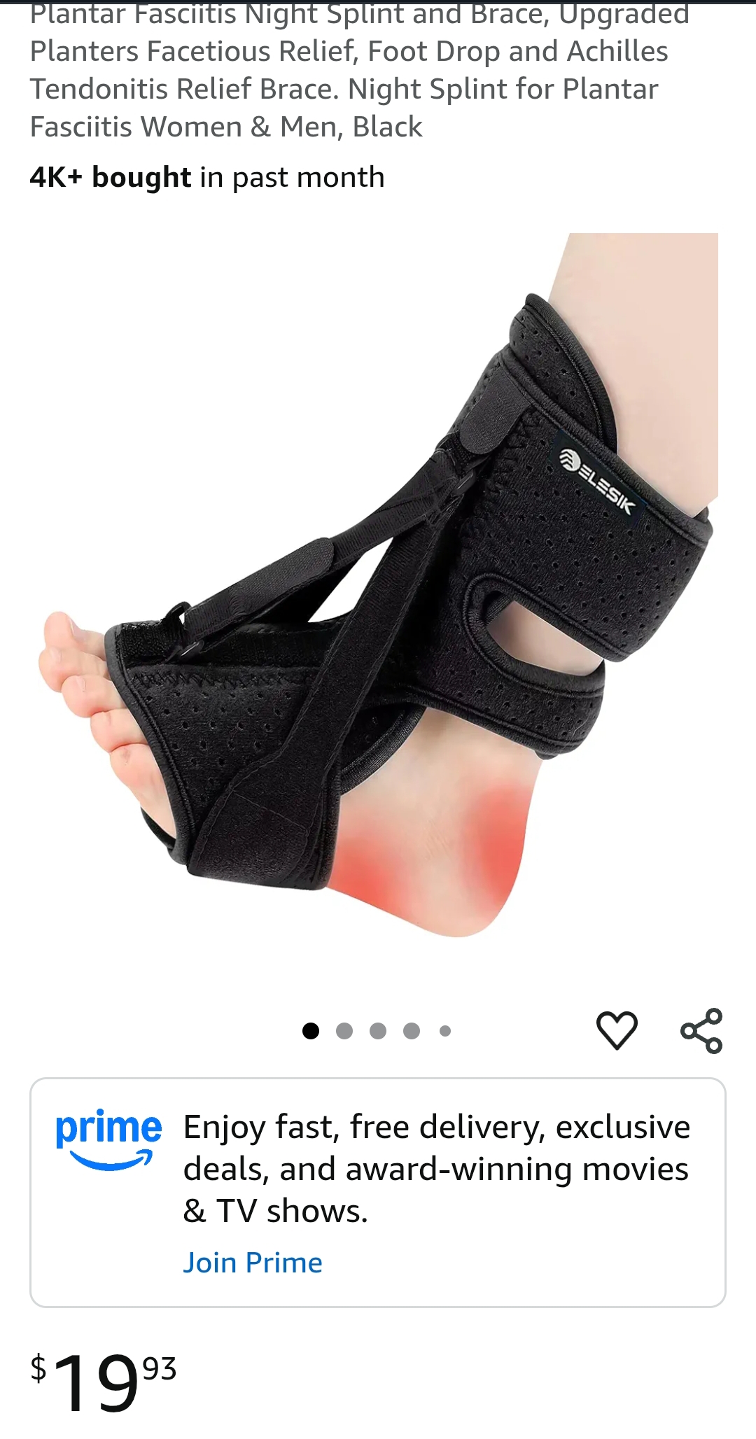 Plantar Fasciitis Night splinter