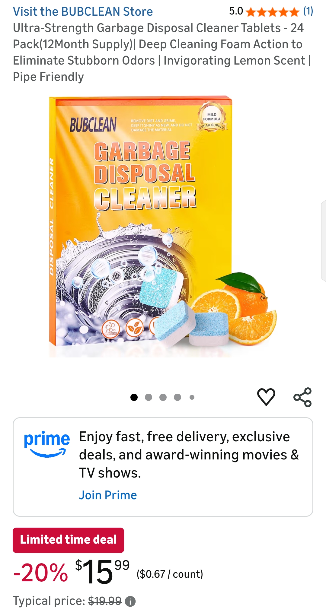 BUBCLEAN Garbage Disposal Cleaner