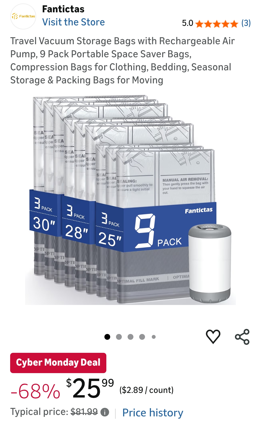 "vacuum seal bags for clothing travel "