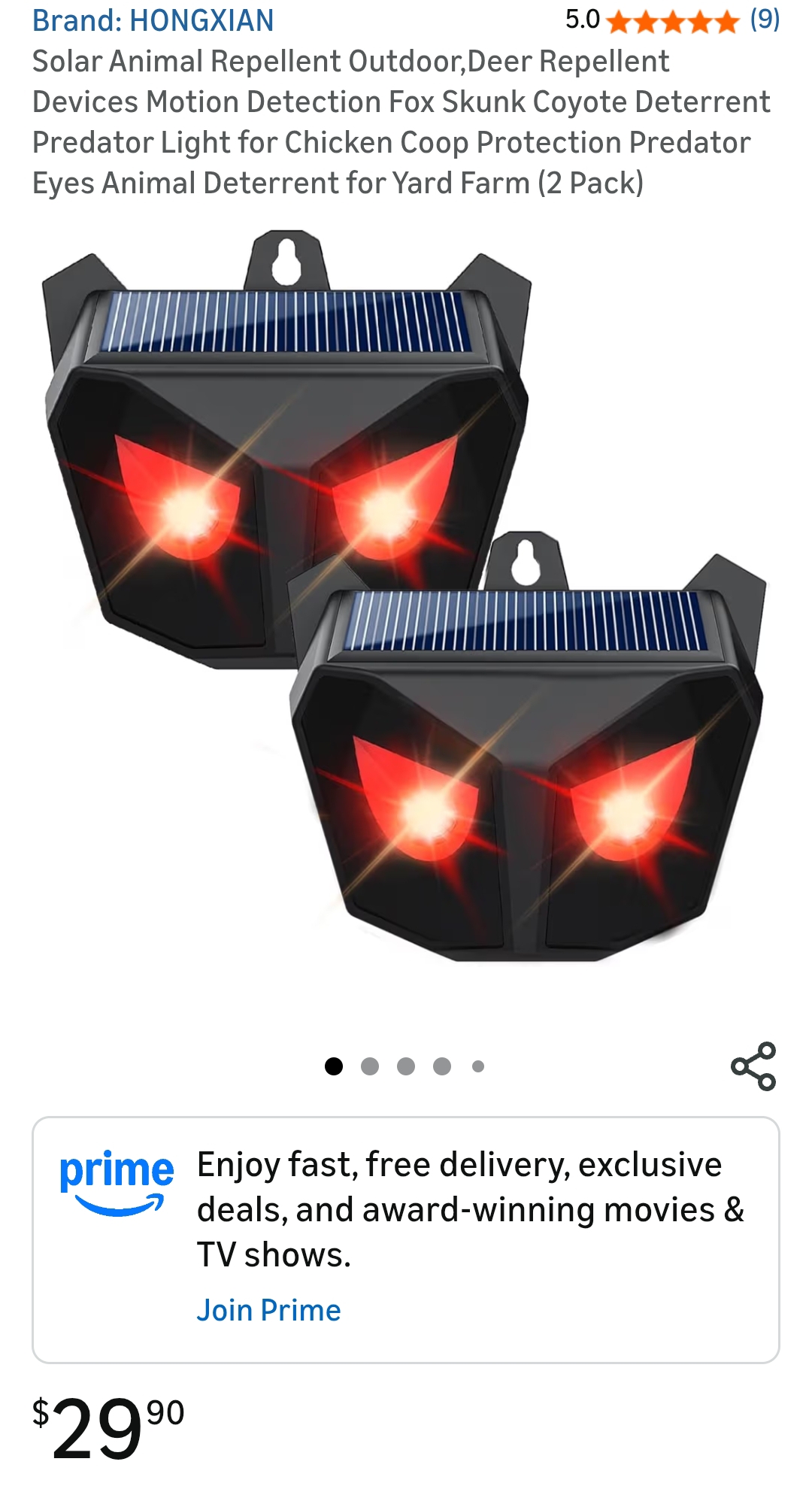 deer repellent devices motion detection