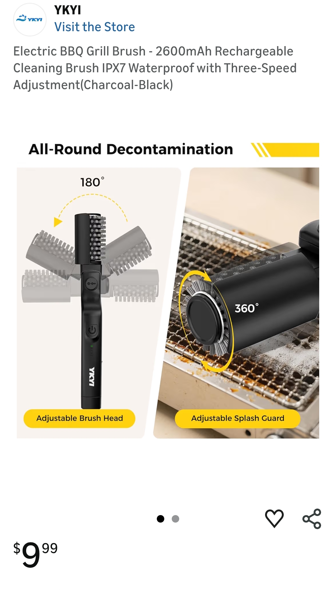 Electric BBQ Grill Brush