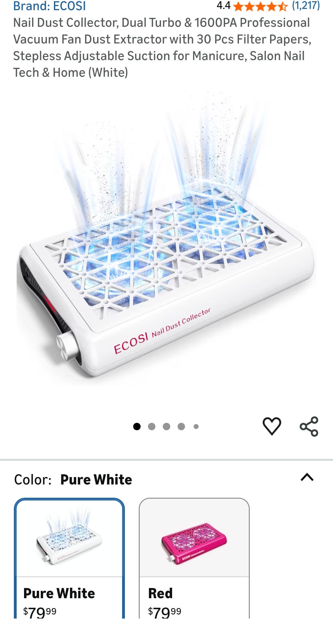 "ecosi nail dust collector "