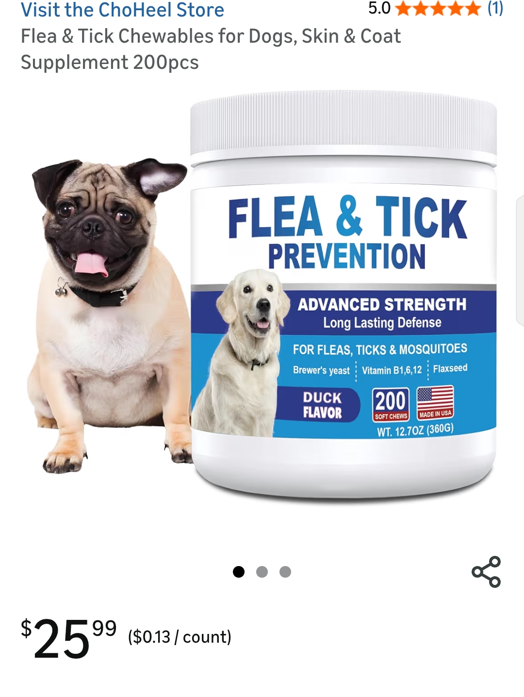 flea and tick prevention for dogs chewable