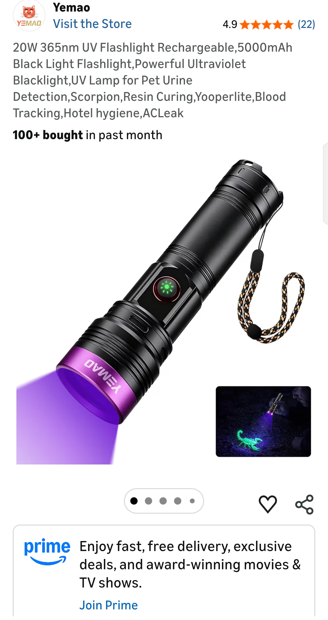 uv flashlight