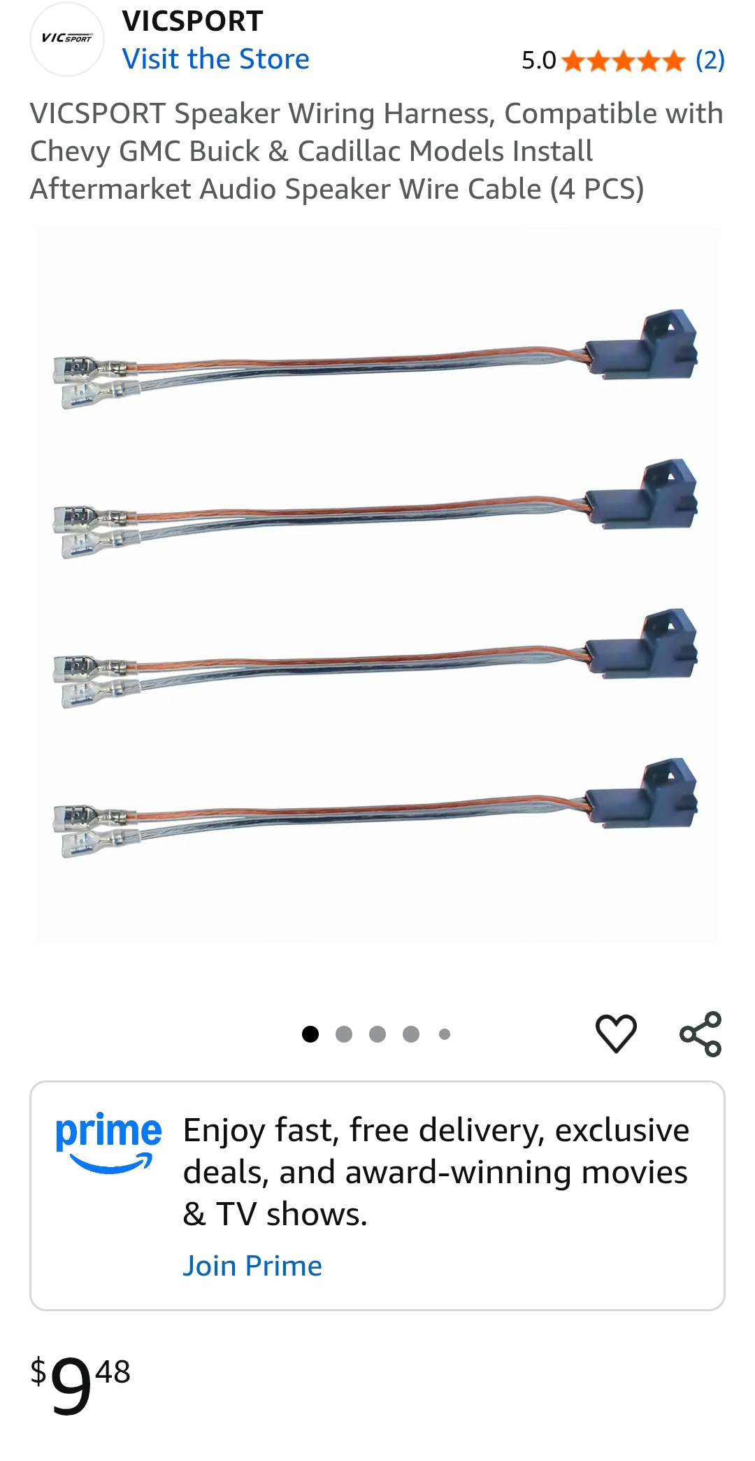 Speaker Wiring Harness Compatible With GMC