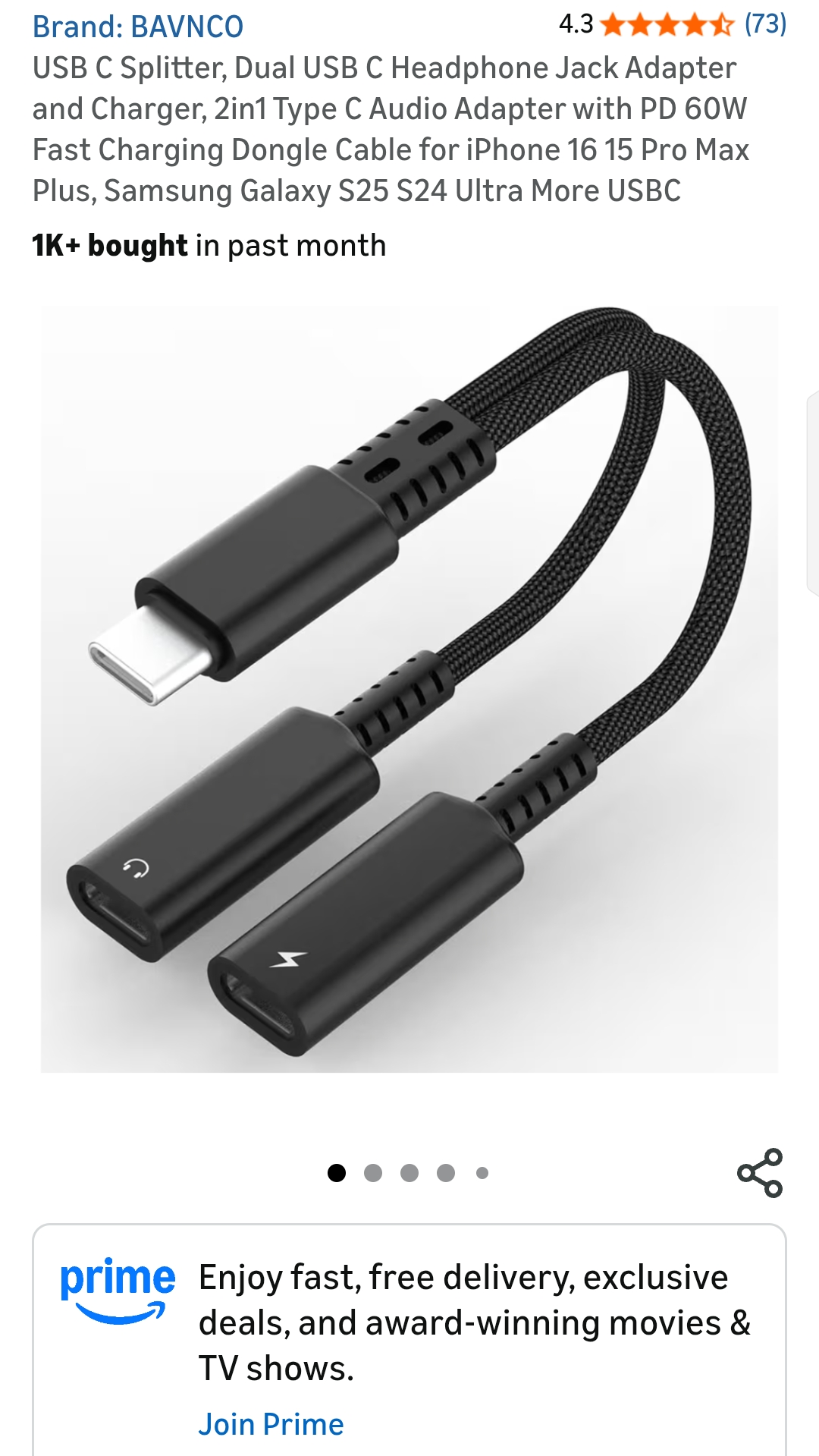 USB C Splitter