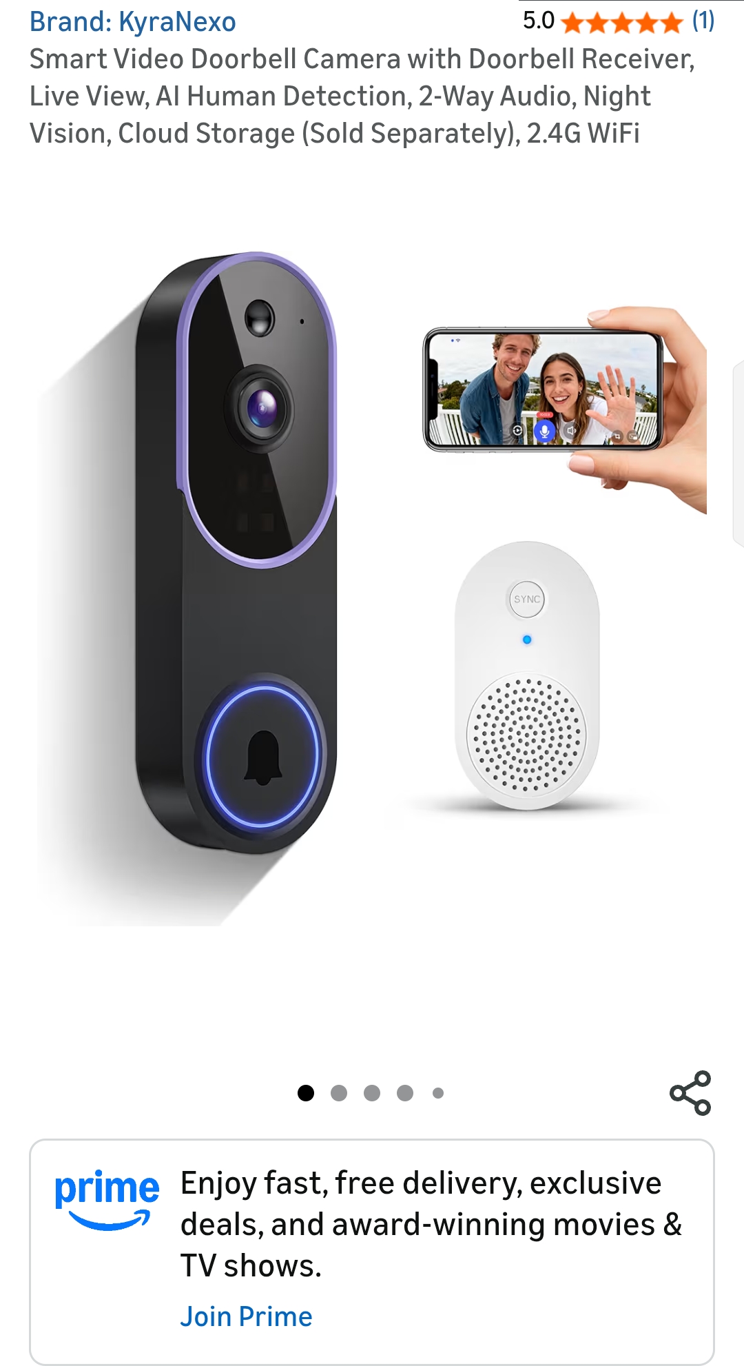 kyranexo doorbell camera