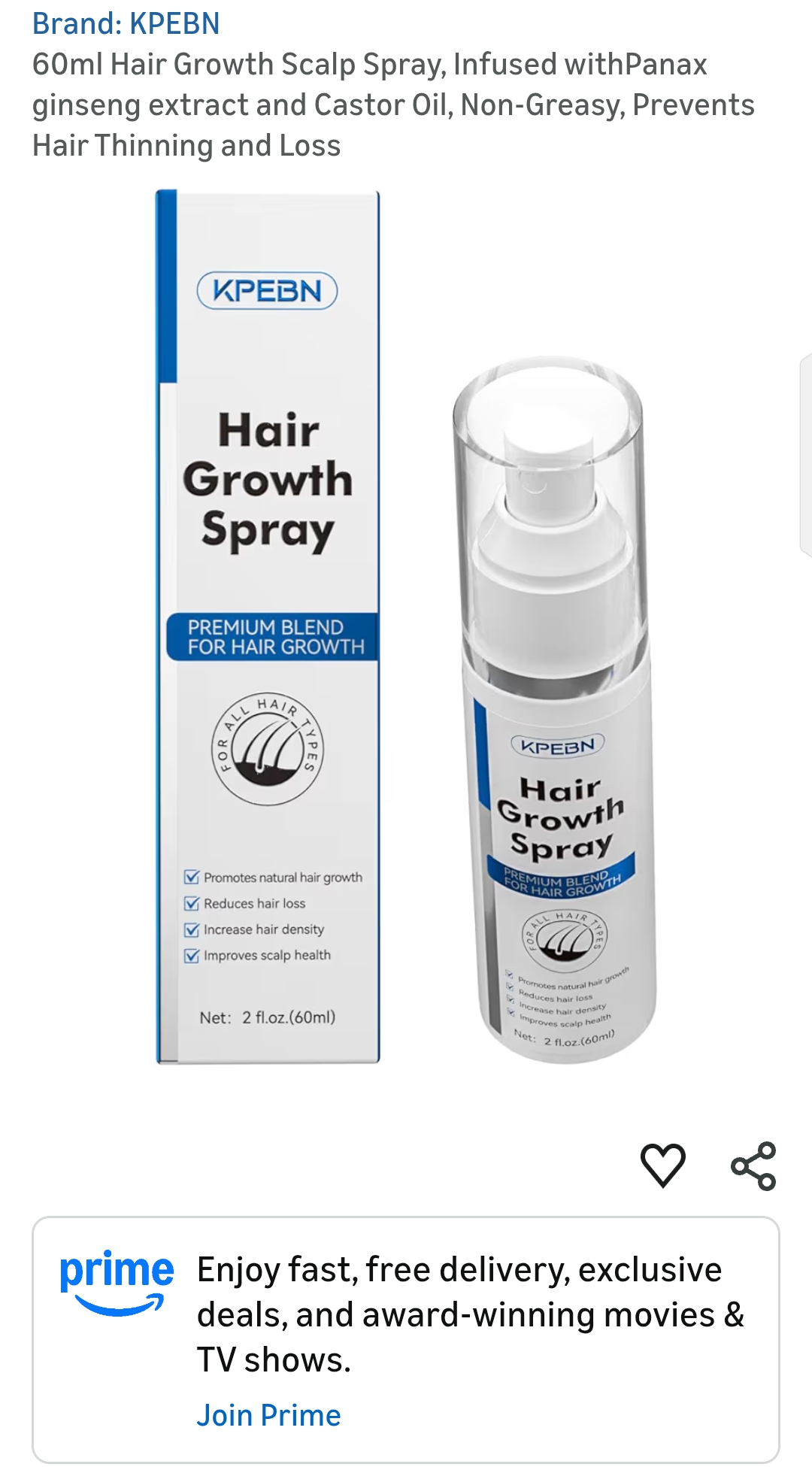 KPEBN Hair Growth Spray