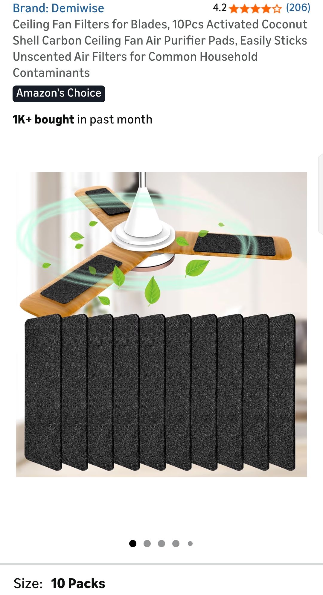 ceiling fan filters for blades