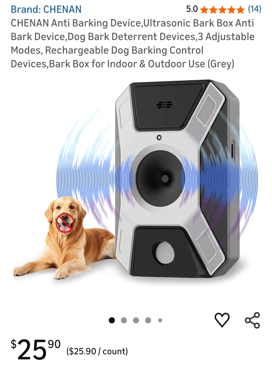 Ultrasonic Bark Box Anti Bark Device