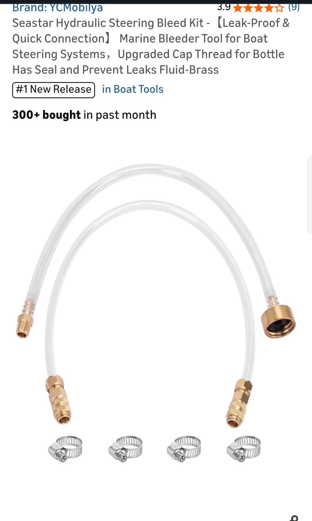 seastar hydraulic steering kit