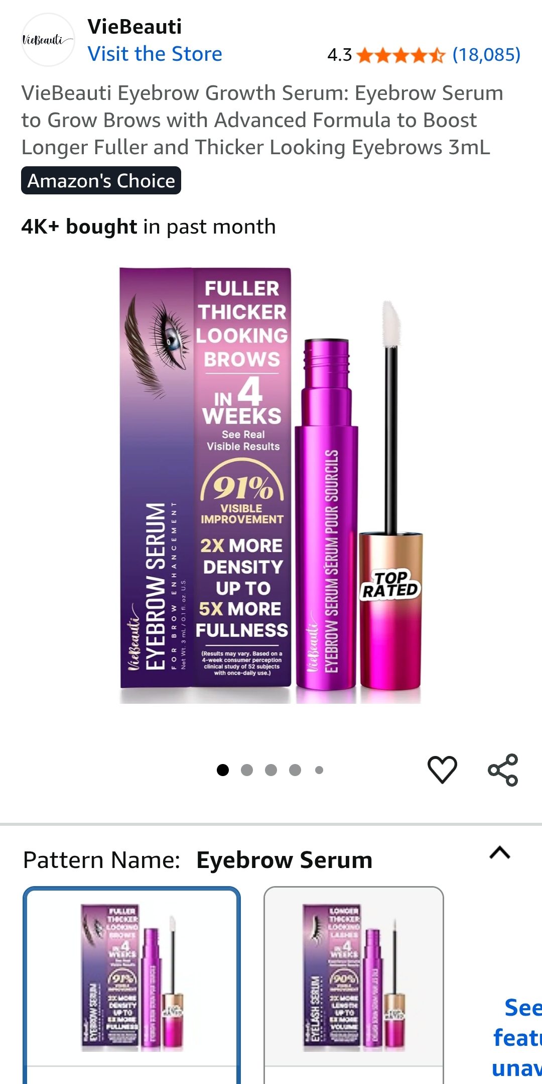 eyebrow growth serum