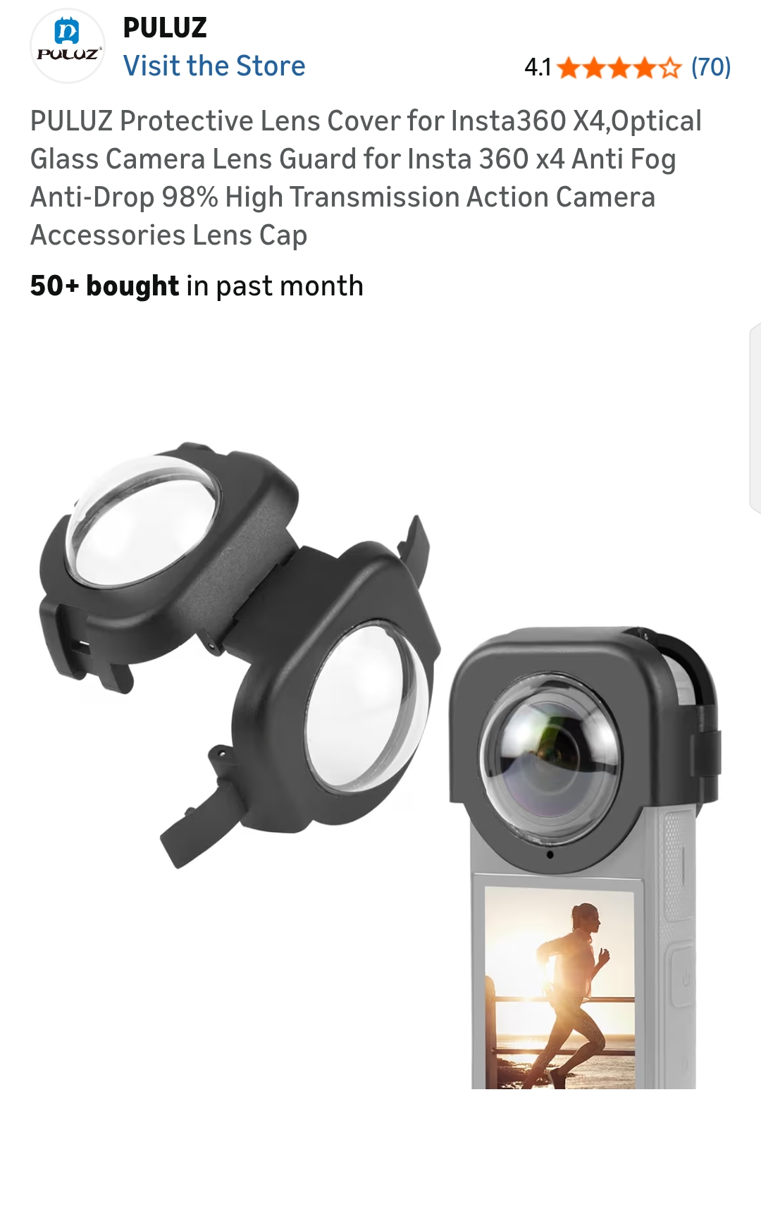 insta 360 x4 lens cover