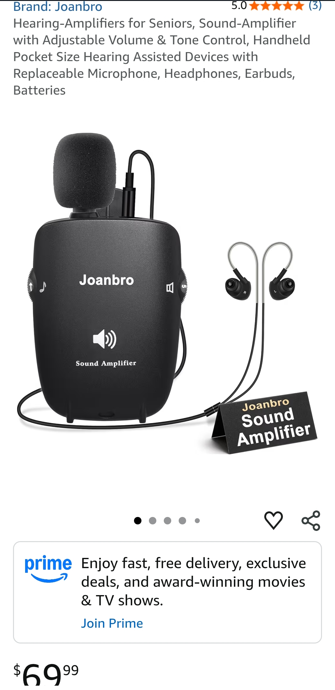 hearing amplifier for seniors