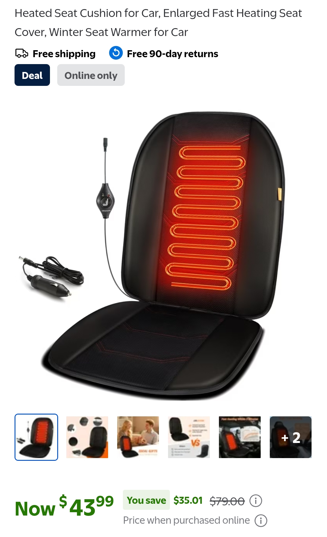 Heated Seat Cushion for Car