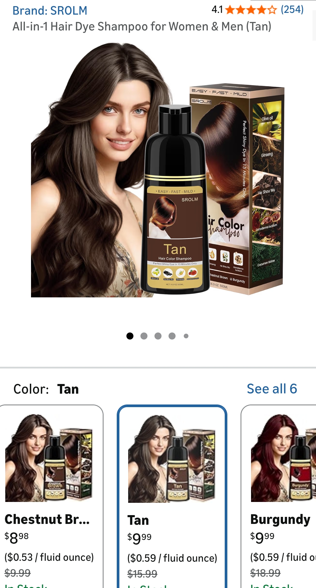 hair shampoo dye