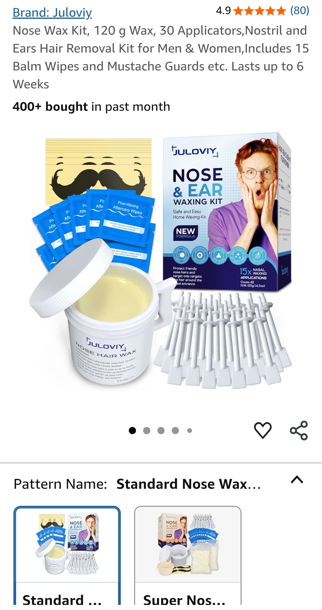 wax nose hair removal kit