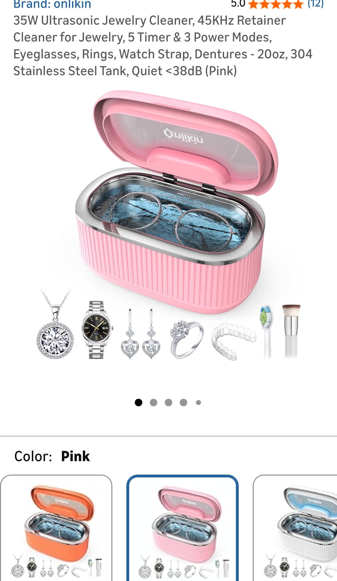 Ultrasonic Jewelry Cleaner