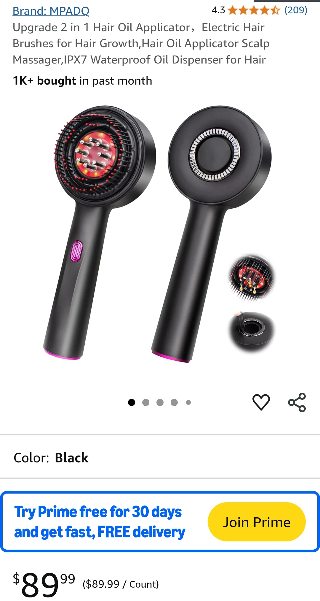 MPADQ Upgrade 2 in 1 Hair Oil Applicator