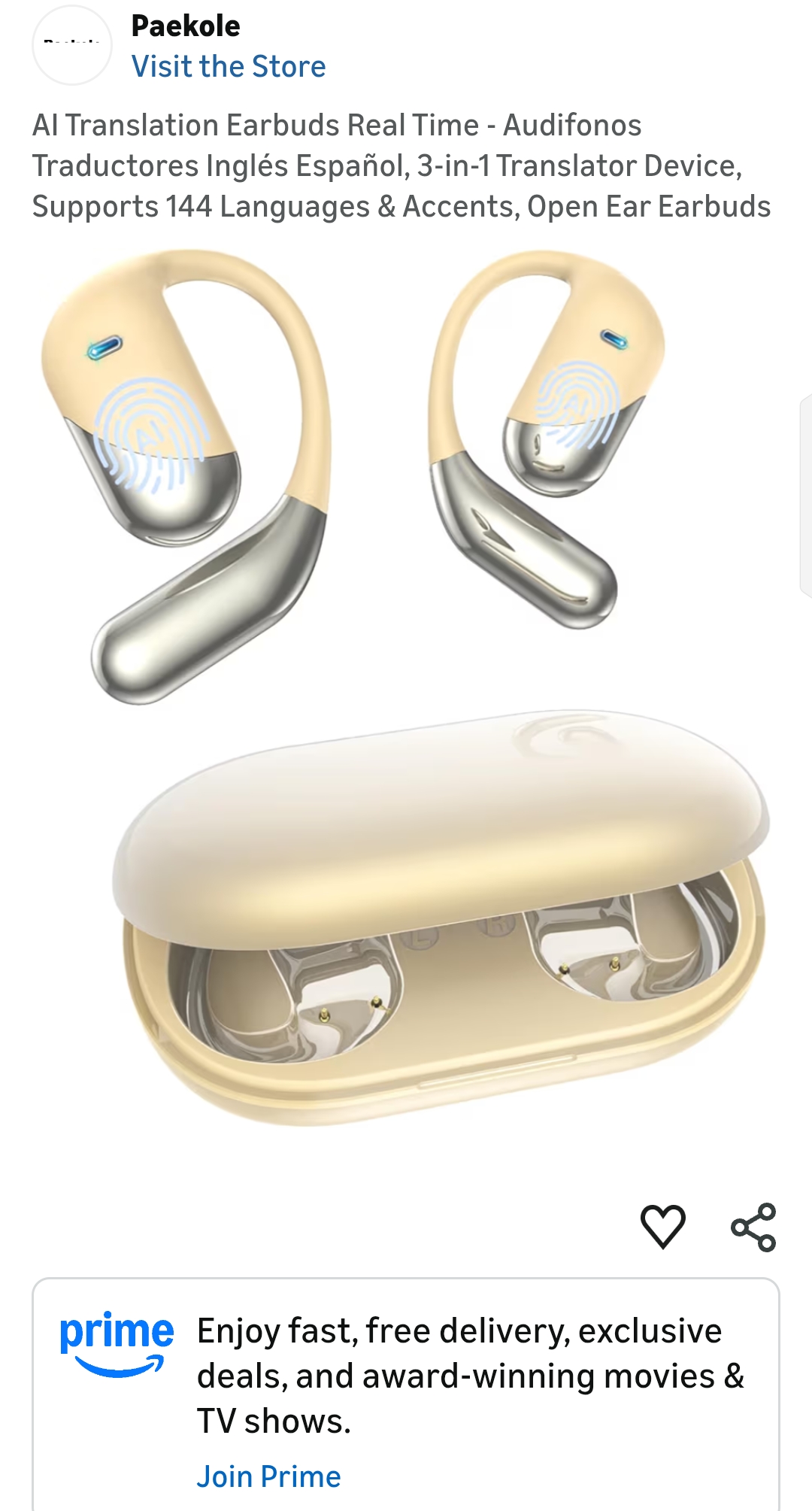 AI Translation Earbuds Real Time