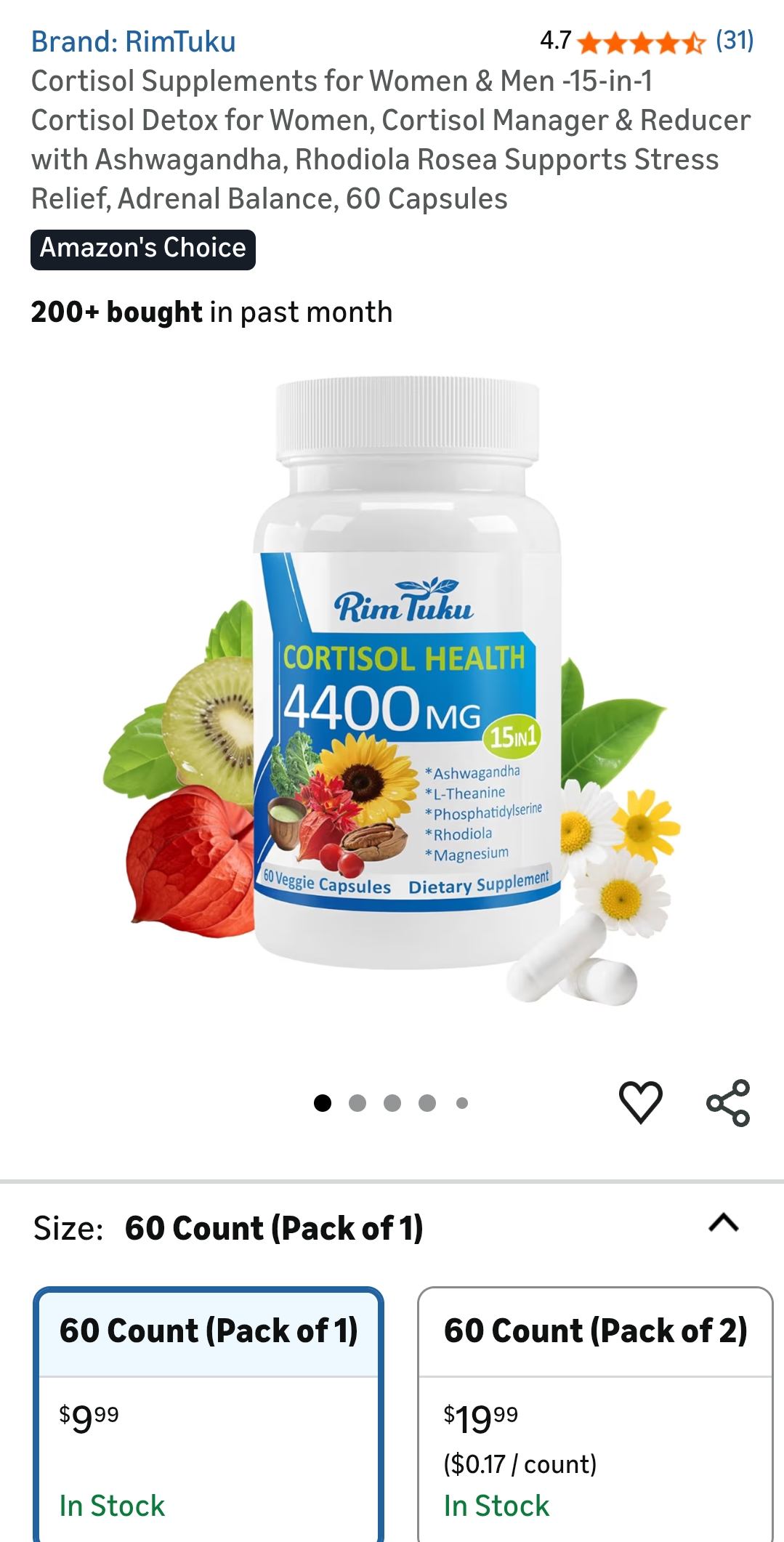 Cortisol Supplements for Women & Men