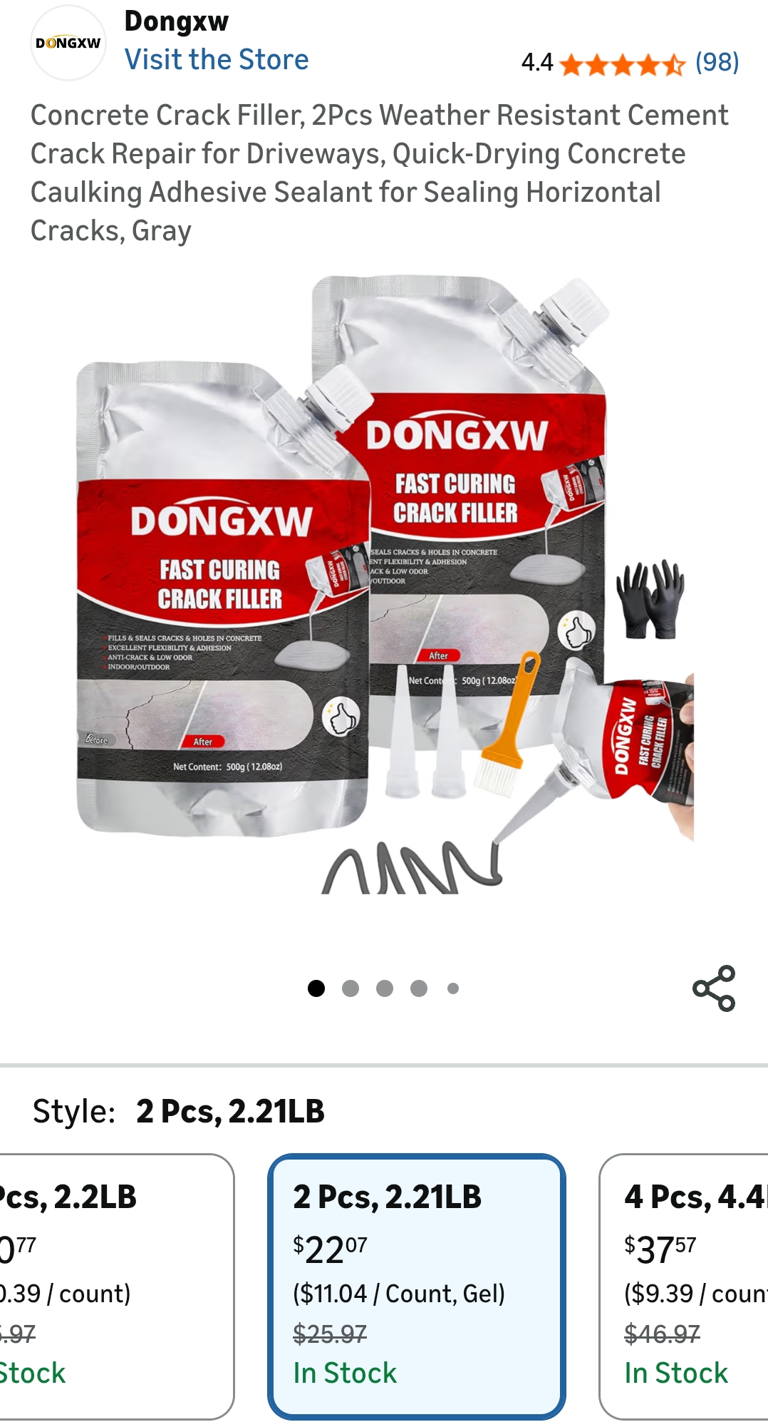 concrete crack filler