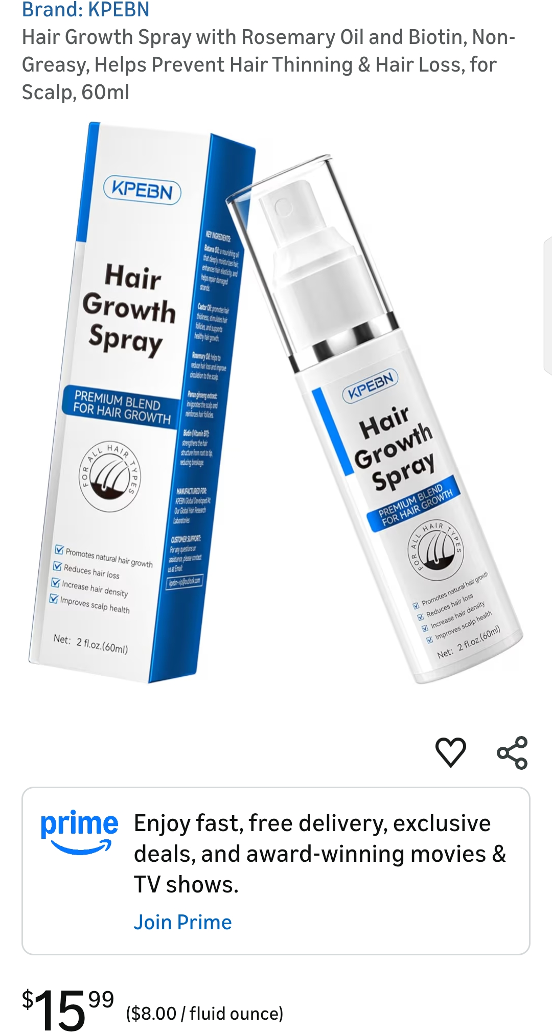 KPEBN Hair Growth Spray